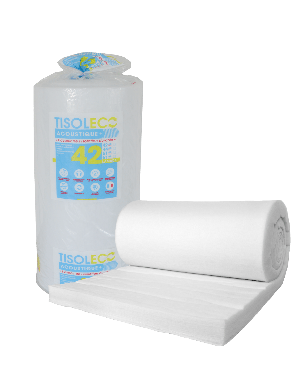 TISOLECO insulating polyester wools are made in France from recycled plastic bottles, offering responsible solutions for building insulation.