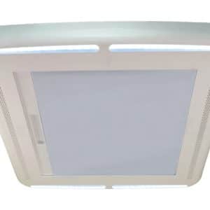 The MAXXSHADE Plus fully retractable, spring-loaded roller shade keeps you cool and comfortable day and night by blocking sunlight and UV rays.